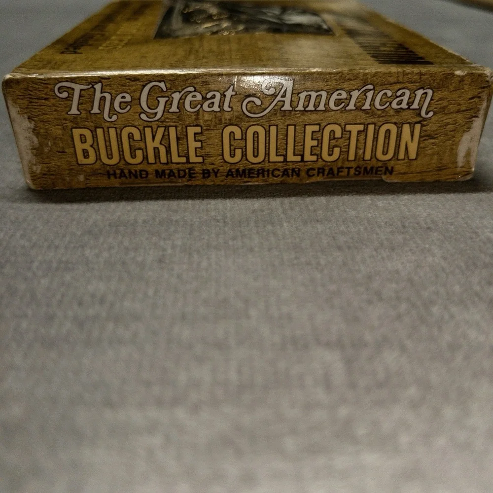 The Great American Buckle Collection Nebraska Solid‎ Brass Western Belt Buckle